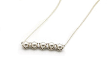 Load image into Gallery viewer, 5 PEARL BAR NECKLACE