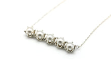 Load image into Gallery viewer, 5 PEARL BAR NECKLACE
