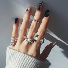 Load image into Gallery viewer, 'X' LINE PEARL RING
