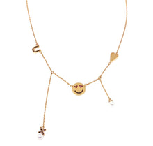 Load image into Gallery viewer, DANCING SMILE MULTI-CHARM NECKLACE