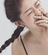 Load image into Gallery viewer, EYE PEARL SMILE PAVE EARRING
