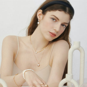 EDGAR OVAL STONE CHAIN NECKLACE