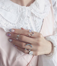 Load image into Gallery viewer, I HEART U SMILE PAVE RINGS
