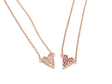 Load image into Gallery viewer, EllEY PAVED HEART CHAIN NECKLACE