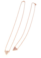 Load image into Gallery viewer, EllEY PAVED HEART CHAIN NECKLACE