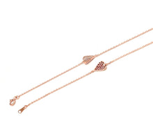 Load image into Gallery viewer, ELLEY PAVED HEART CHAIN BRACELET
