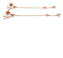 Load image into Gallery viewer, OLIVIA PEARL STONE CHAIN EARRING