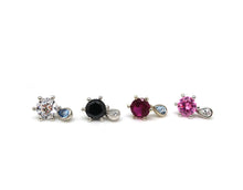 Load image into Gallery viewer, CROWN RAINDROP DANGLE EARRING