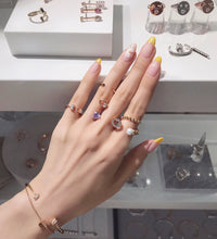 Load image into Gallery viewer, SURPRISE HEART EYE PAVE RING