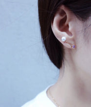 Load image into Gallery viewer, MIA PEARL STONE MINI STICK EARRING