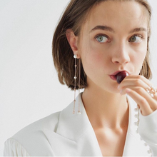 Load image into Gallery viewer, SOPHIA2 DBL CHAIN EARRING