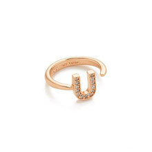 Load image into Gallery viewer, &#39;U&#39; LETTER KNUCKLE OPEN RING
