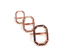 Load image into Gallery viewer, HEXAGON ALL PAVE NINE RING