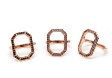 Load image into Gallery viewer, HEXAGON ALL PAVE NINE RING