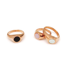 Load image into Gallery viewer, AUDREY GEMSTONE PINKY SIGNET RING
