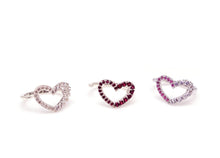 Load image into Gallery viewer, HEART NINE PAVED RING