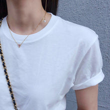 Load image into Gallery viewer, EllEY PAVED HEART CHAIN NECKLACE
