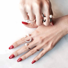 Load image into Gallery viewer, LOVE PEARL PLAIN RING