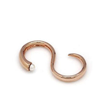 Load image into Gallery viewer, LARGE 'S' LINE DBL FINGER RING