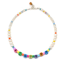 Load image into Gallery viewer, LOTTIE MULTI-CUBE FRESHWATER PEARL BEADED NECKLACE