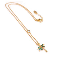 Load image into Gallery viewer, PALM TREE PAVE CHAINNECKLACE