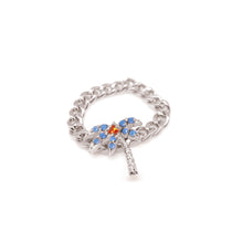 Load image into Gallery viewer, PALM TREE PAVE CHAIN RING