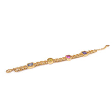 Load image into Gallery viewer, PEPE MULTI STONE CHAIN BRACELET