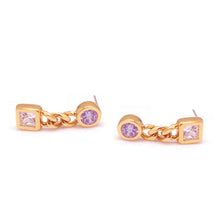 Load image into Gallery viewer, PEPE STONE CHAIN EARRING