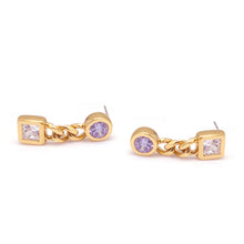Load image into Gallery viewer, PEPE STONE CHAIN EARRING