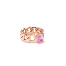 Load image into Gallery viewer, REMI 2 SQ STONE CHAIN RING
