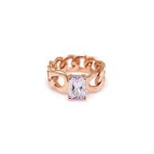 Load image into Gallery viewer, REMI 2 SQ STONE CHAIN RING