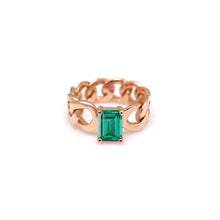 Load image into Gallery viewer, REMI 2 SQ STONE CHAIN RING