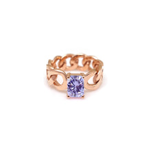 Load image into Gallery viewer, REMI 2 SQ STONE CHAIN RING