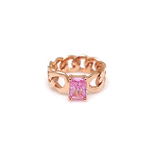 Load image into Gallery viewer, REMI 2 SQ STONE CHAIN RING