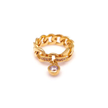 Load image into Gallery viewer, KISMET 1 ROUND STONE CHAIN RING