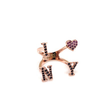 Load image into Gallery viewer, I HEART NY PAVE SETTING RING