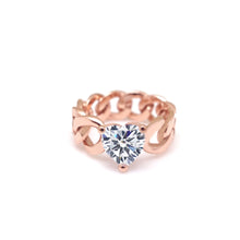 Load image into Gallery viewer, REMI HEART STONE CHAIN RING