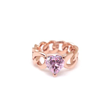 Load image into Gallery viewer, REMI HEART STONE CHAIN RING