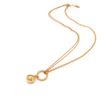 Load image into Gallery viewer, BEA 2 BALL DBL CHAIN NECKLACE