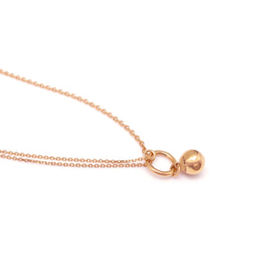 BEA 2 BALL DBL CHAIN NECKLACE