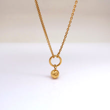 Load image into Gallery viewer, BEA 2 BALL DBL CHAIN NECKLACE
