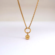 Load image into Gallery viewer, BEA 2 BALL DBL CHAIN NECKLACE