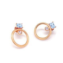 Load image into Gallery viewer, AUGUST SQ CIRCLE EARRING