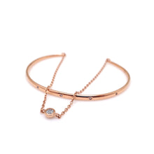 Load image into Gallery viewer, EDGAR DBL CHAIN OPEN BANGLE