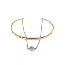 Load image into Gallery viewer, EDGAR DBL CHAIN OPEN BANGLE