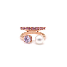 Load image into Gallery viewer, VITTO PEARL STONE PAVED RING
