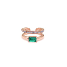 Load image into Gallery viewer, CARMINE SQ PAVED EAR CUFF
