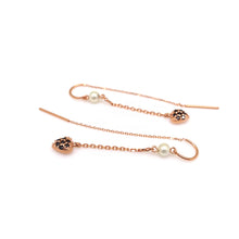 Load image into Gallery viewer, SWEETHEART 1 PEARL CHAIN EARRING