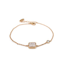 Load image into Gallery viewer, AUGUST 2 SQ STONE CHAIN BRACELET