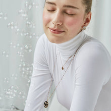 Load image into Gallery viewer, LARGE HEART EYED SMILE LONG NECKLACE